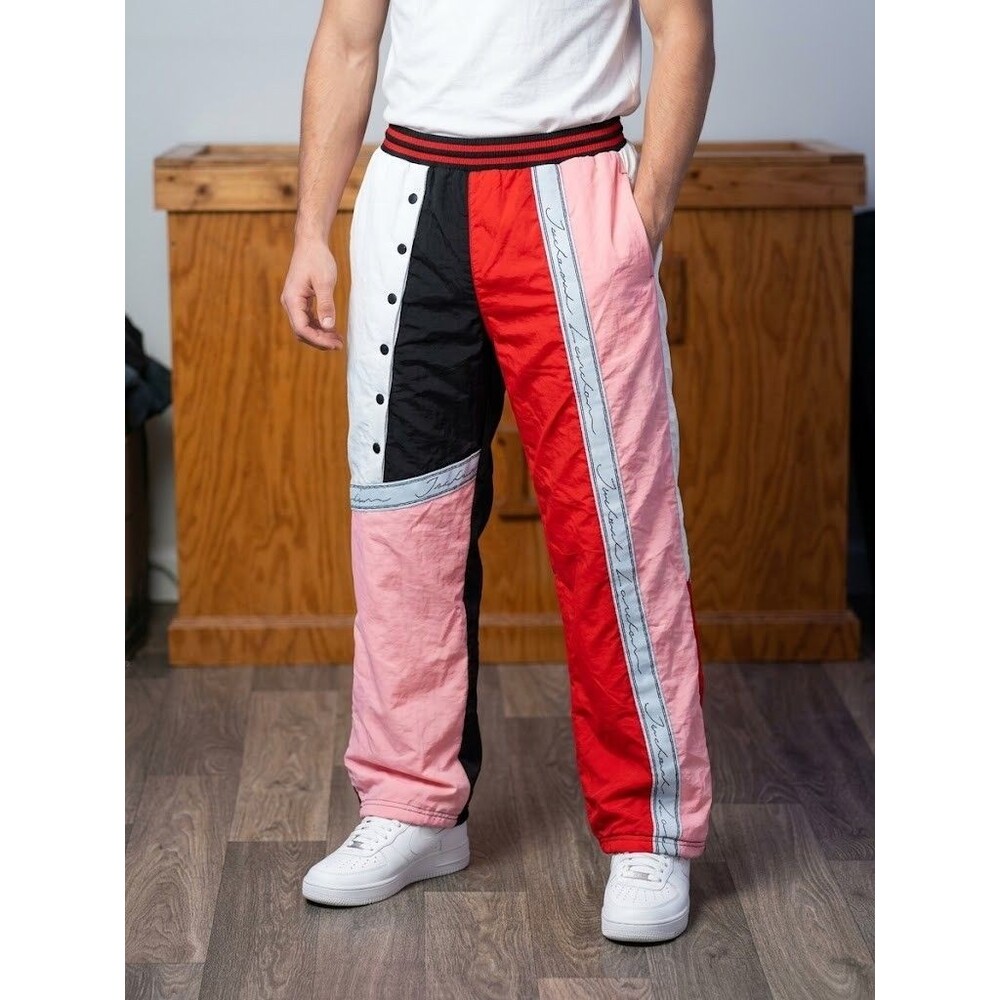 Jaded London Color Block Windbreaker Pants - Men's Size Small
